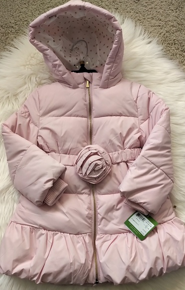 ๐ง๐*SOLD*LAST 1*Kate Spade Girl's Rosette Coat - Picture 4 of 8